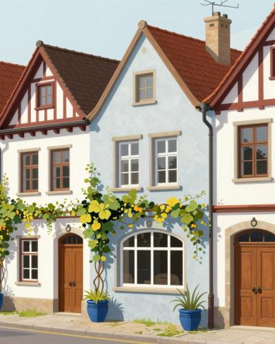AI-generated illustration of Aarau Old Town