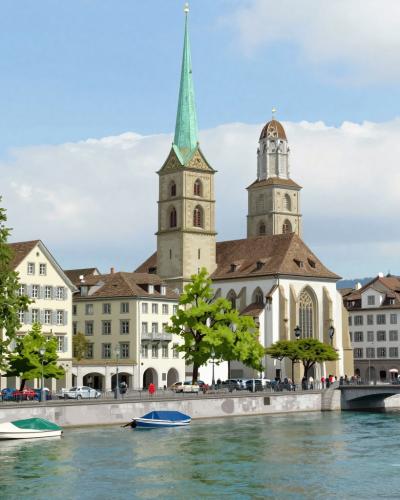 AI-generated illustration of Fraumünster (Zürich)