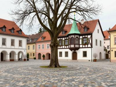 AI-generated illustration of Gallusplatz (St. Gallen)