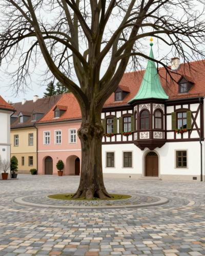 AI-generated illustration of Gallusplatz (St. Gallen)