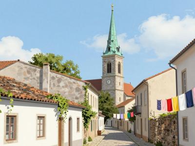 AI-generated illustration of Niederdorf (Zürich)