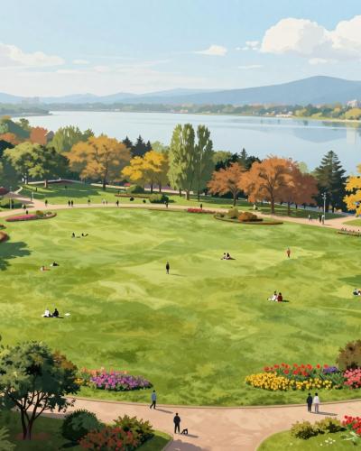 AI-generated illustration of Parc La Grange (The Grange Park)