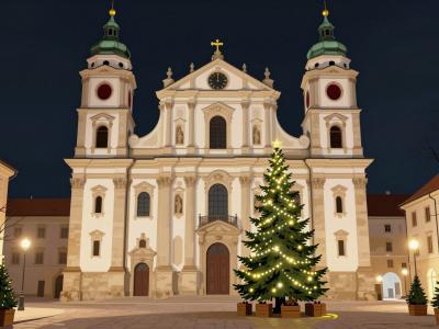 AI-generated illustration of St. Gallen Cathedral (Abbey Cathedral) (St. Gallen)