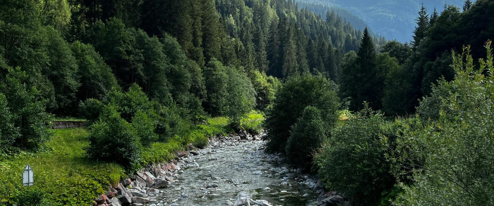River Aare Banks In Aarau