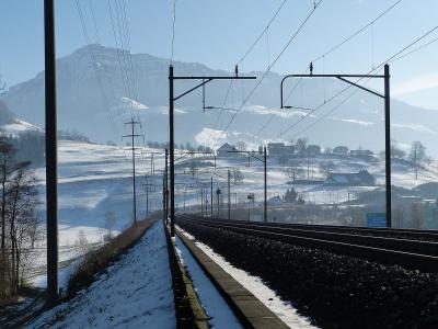 Central Switzerland Railway Landscape